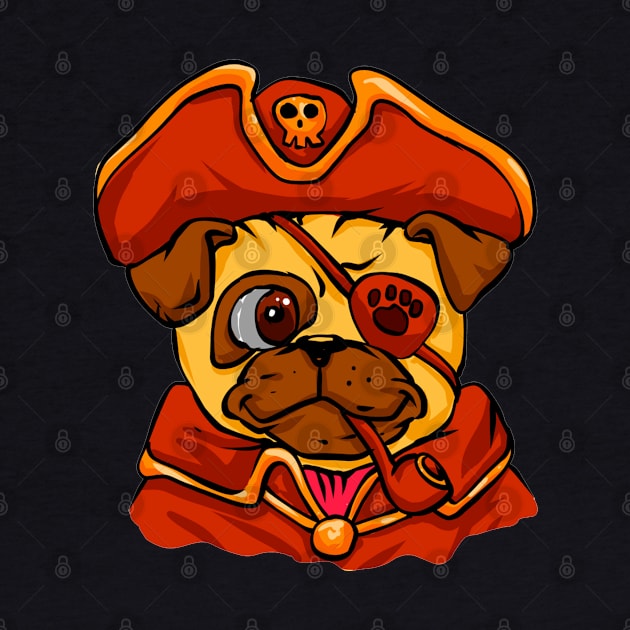 Pirate Pug by Mako Design 